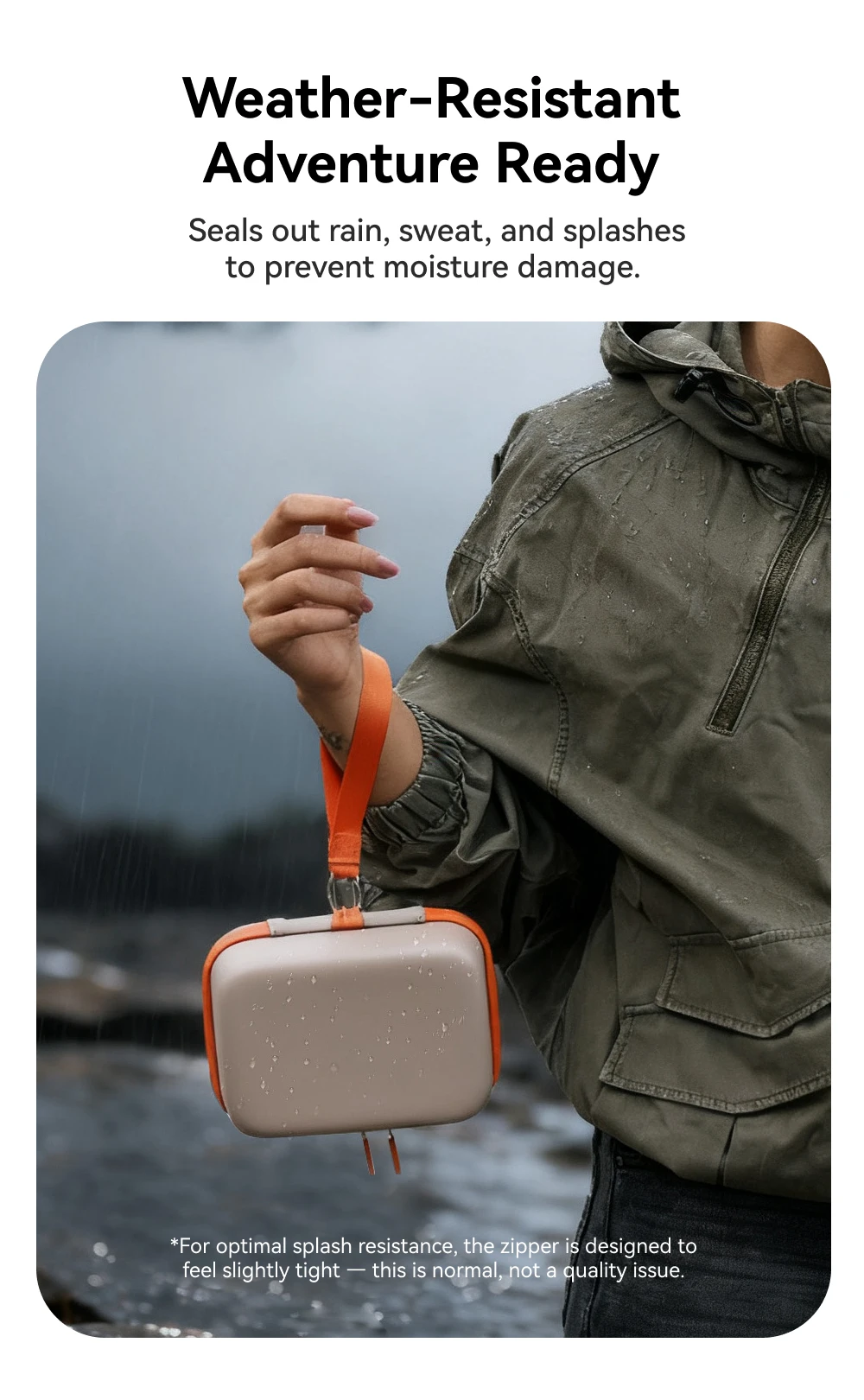TELESIN DisAdv Action-Kamera-Aufbewahrungstasche für DJI Osmo Action 6 5pro 4 Box, schützende wasserdichte Tasche, Aufbewahrungsbox, Zubehörtasche – Detail 6
