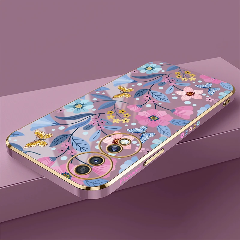 Floral Silicone Soft Pattern Phone Case Cover