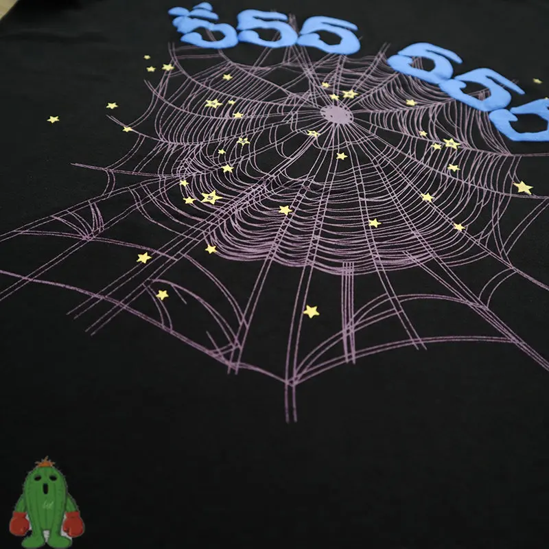 Sp5der Young Thug 55555 T shirts High Quality Foam Spider  Print