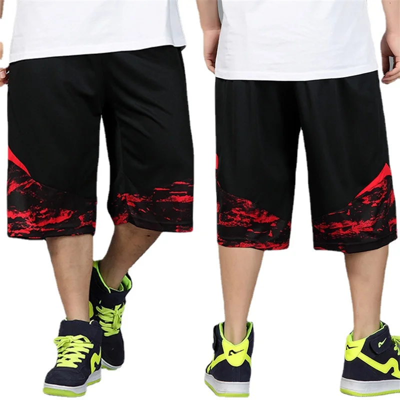 

new fashion male summer thin the trend of casual straight pants men's capris hiphop loose plus size XL 2XL 3XL 4XL