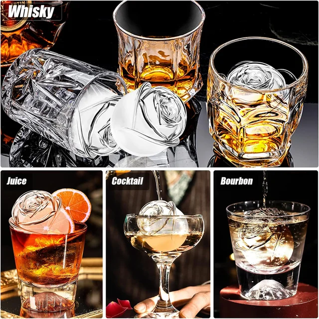 3D Rose Ice Molds 6