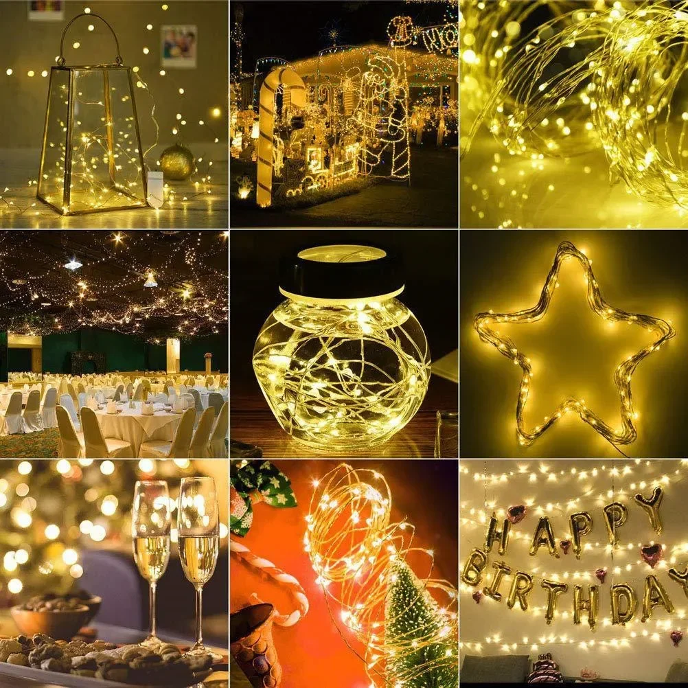 Enchanting Fairy Lights - Battery-Powered String Lights for Festive Decor and Ambiance