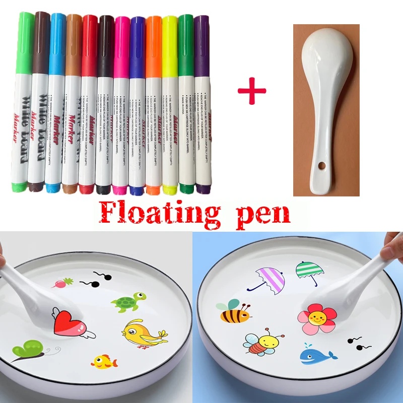 Magical Water Painting Markers  Kids Water Drawing Marker Pen - 8/12  Colors Water - Aliexpress