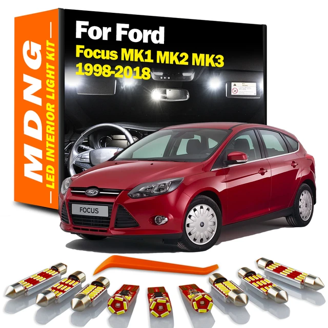 MDNG For Ford Focus MK1 MK2 MK3 1998-2016 2017 2018 Vehicle Lamp LED  Interior Dome Map Light Kit Car Led Bulbs Canbus No Error - AliExpress
