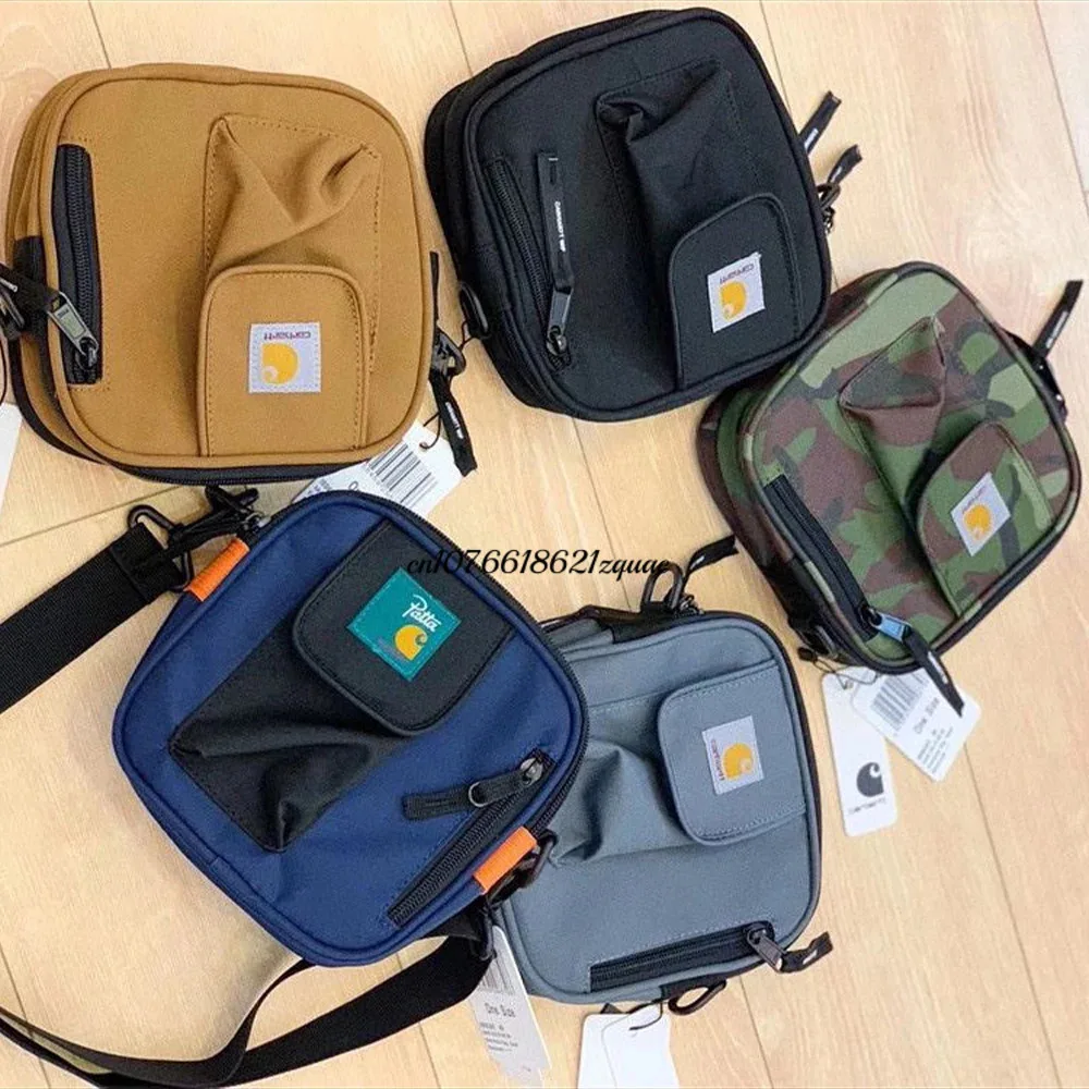 Carhartt Wip 2022 남성용 가방, 패션 소형 캔버스 캐주얼 핸드백, 크로스 바디 숄더 메신저 백, 지갑 및 핸드백