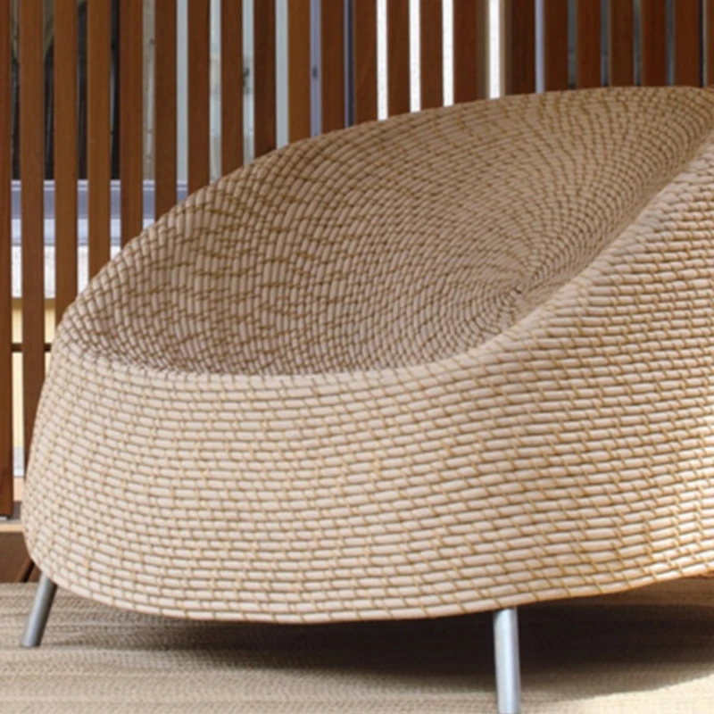 Leisure chair, single person sofa, rattan chair, balcony, living room creativity
