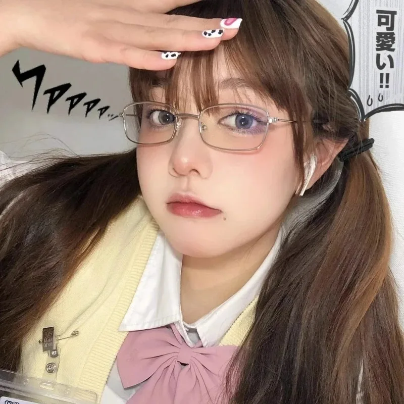 ◇roaju◇ [Girls’ Generation wearing glass][silver925]tiny Geometrical Rainbow Eyeglasses | Zeelool Glasses
