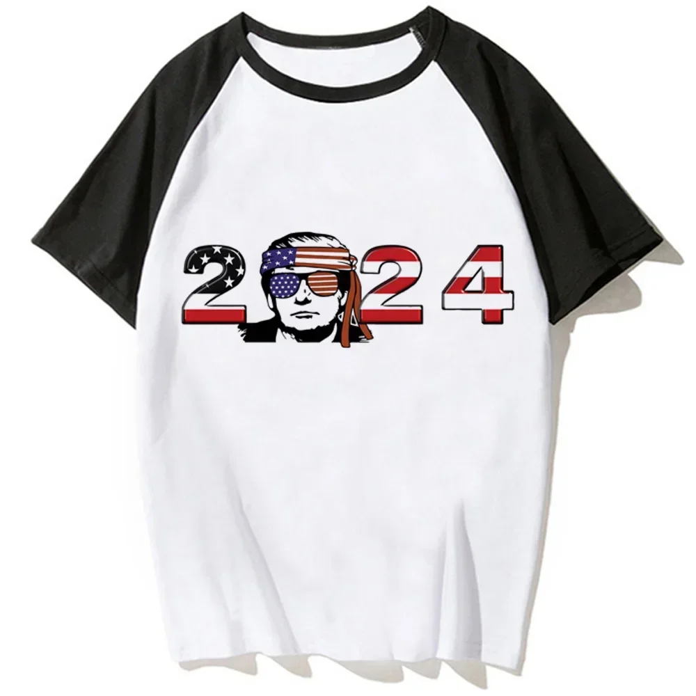 

Женская летняя футболка с Трампом girl манга комикс японская одежда