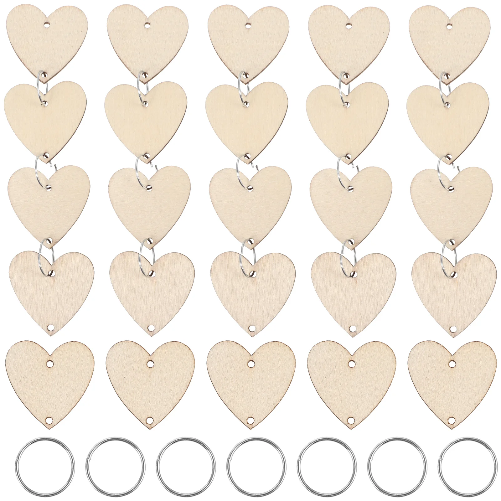 

Wedding Decor Birthday Reminder Calendar Wooden Heart Love Pattern Blank Chip Iron Diy Craft Wall Hanging Calendar Pendant