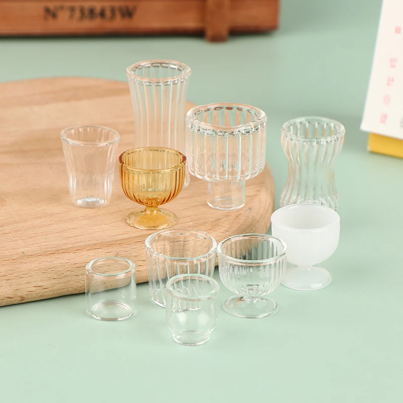 

Dollhouse Simulation Mini Red Wine Cup Juice Cup For Dollhouse Kitchen Bar Miniature Accessories