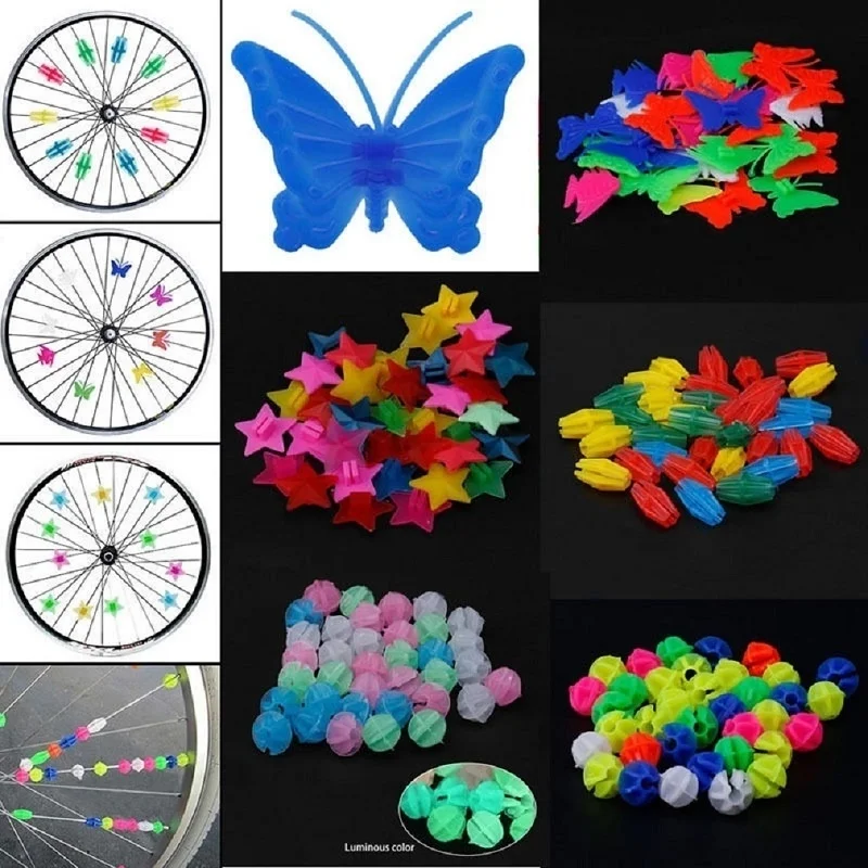 Useful 1Pack Bicycle Wheel Plastic Spokes Colorful Wrap Tubes Decoration MTB Mountain Road Bicycle Spokes Accessories