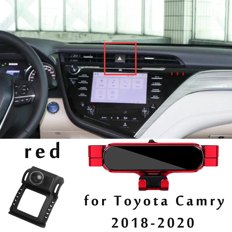 Toyota Camry XV70 용 자동차 전화 홀더 2021 2022 2018 2019 자동차 스타일링 브래킷 GPS 스탠드 회전식 지원 모바일 액세서리