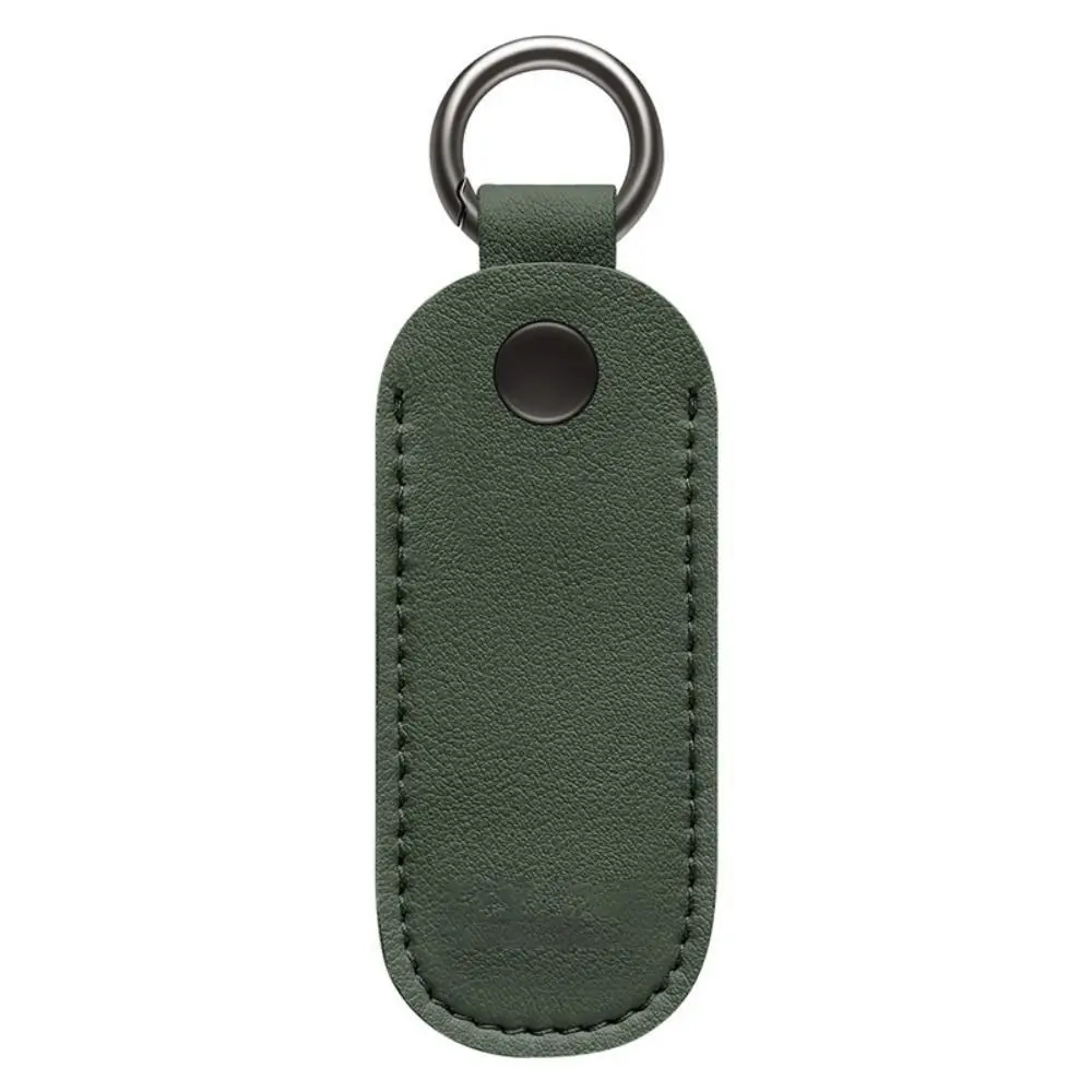 Colorful Leather USB Flash Drive Protective Pouch with Key Ring Holder