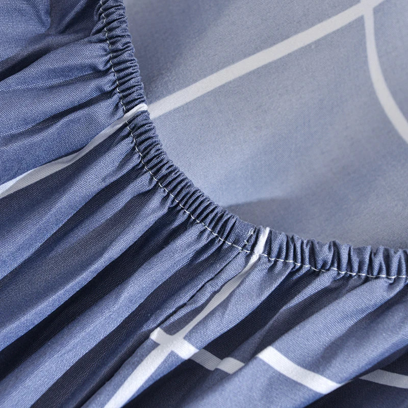 High Quality Fitted Sheet 90/180/150x200 Cm Mattress Cover Elastic Band Bed Sheet Queen King Size No Pillowcases Included 4