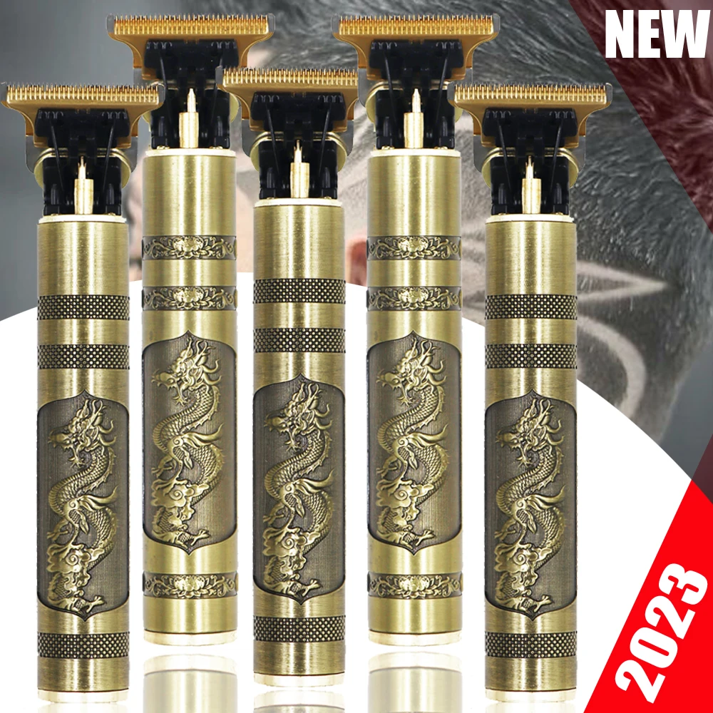 

With box 2023 OHS Body Vintage T9 Cordless Hair Cutting Machine Electric Shaver For Man Hair Clipper Barber Trimmer Beard