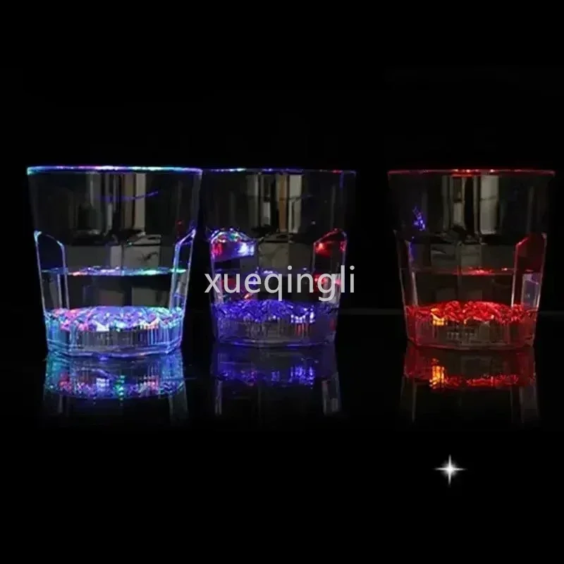 Flashing Plastic Cup 1PC Mini LED Flashing Beverage Wine Drink Cup for Bar Party