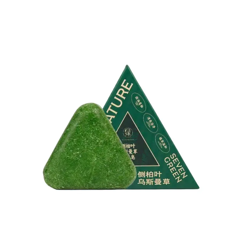 סבון שמפו ירוק Usman מפחית שבירת שיער מחזק שיער מסיר קשקשים רך באופן טבעי עם סבון שמפו צמחי