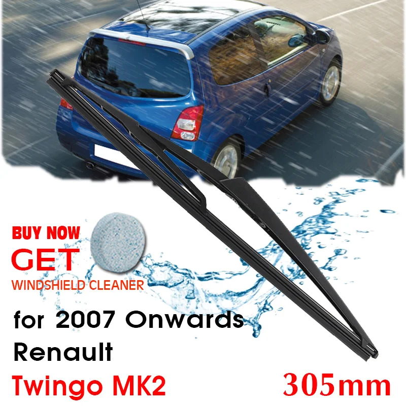 

BROSHOO Car Rear Wiper Blades Back Windscreen Wiper Arm For Renault Twingo MK2 (2007 Onwards) 305mm,Windshield Auto Styling