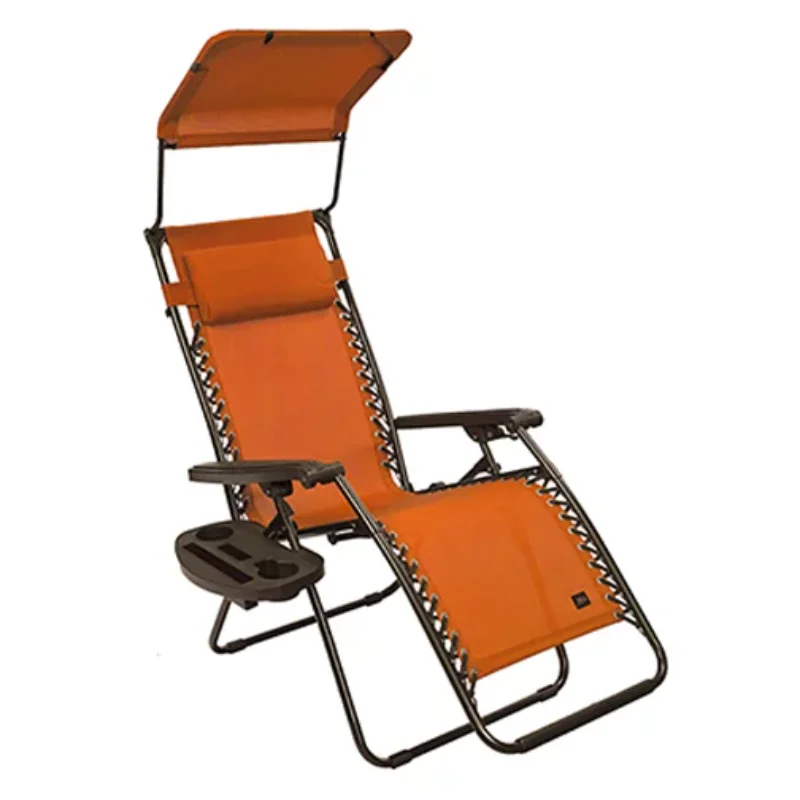 

Bliss Hammocks 26" Wide Zero Gravity Chair w/ Canopy, Pillow, & Drink Tray , Outdoor, Lawn, Deck, Patio folding chair