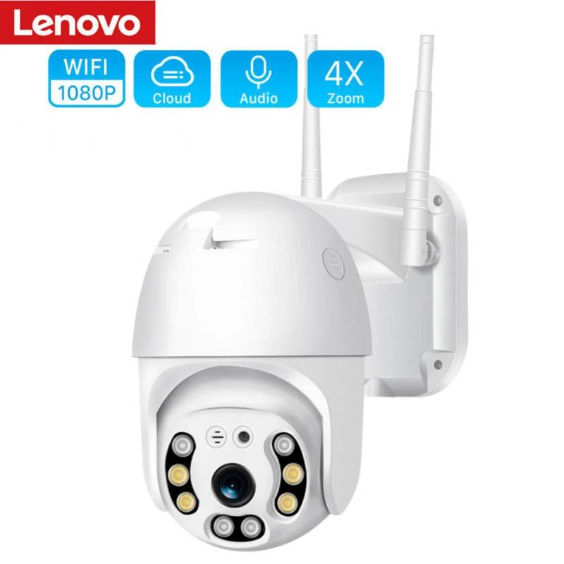 Lenovo 1080P Wireless WIFI IP Camera Outdoor Security Color Night