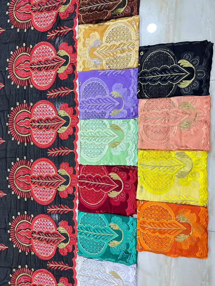 2024 Muslim Ramadan Hijab oversize 2.4m  big big size scarf Hijabs For Woman African Islam Dubai Cotton Embroider Scarf Shawl