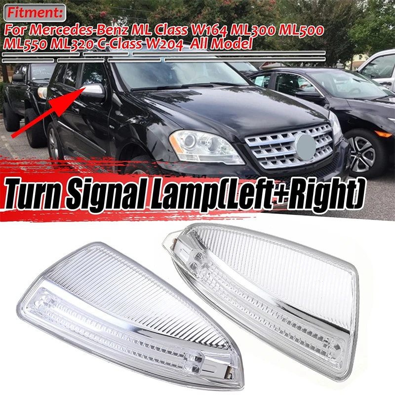 Luz Intermitente Para Espejo Retrovisor Lateral Mercedes - Compatible Con Clase ML, C, Viano, Vito