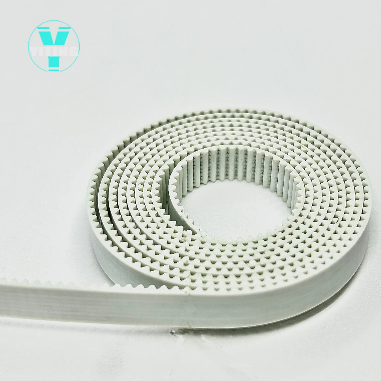 스틸 코어 동기 벨트가 있는 PU GT2 벨트, 내마모성 강화 오픈 벨트, 너비 5mm, 6mm, 9mm, 10mm, 15mm, 30mm, 화이트 타이밍 벨트, 2GT