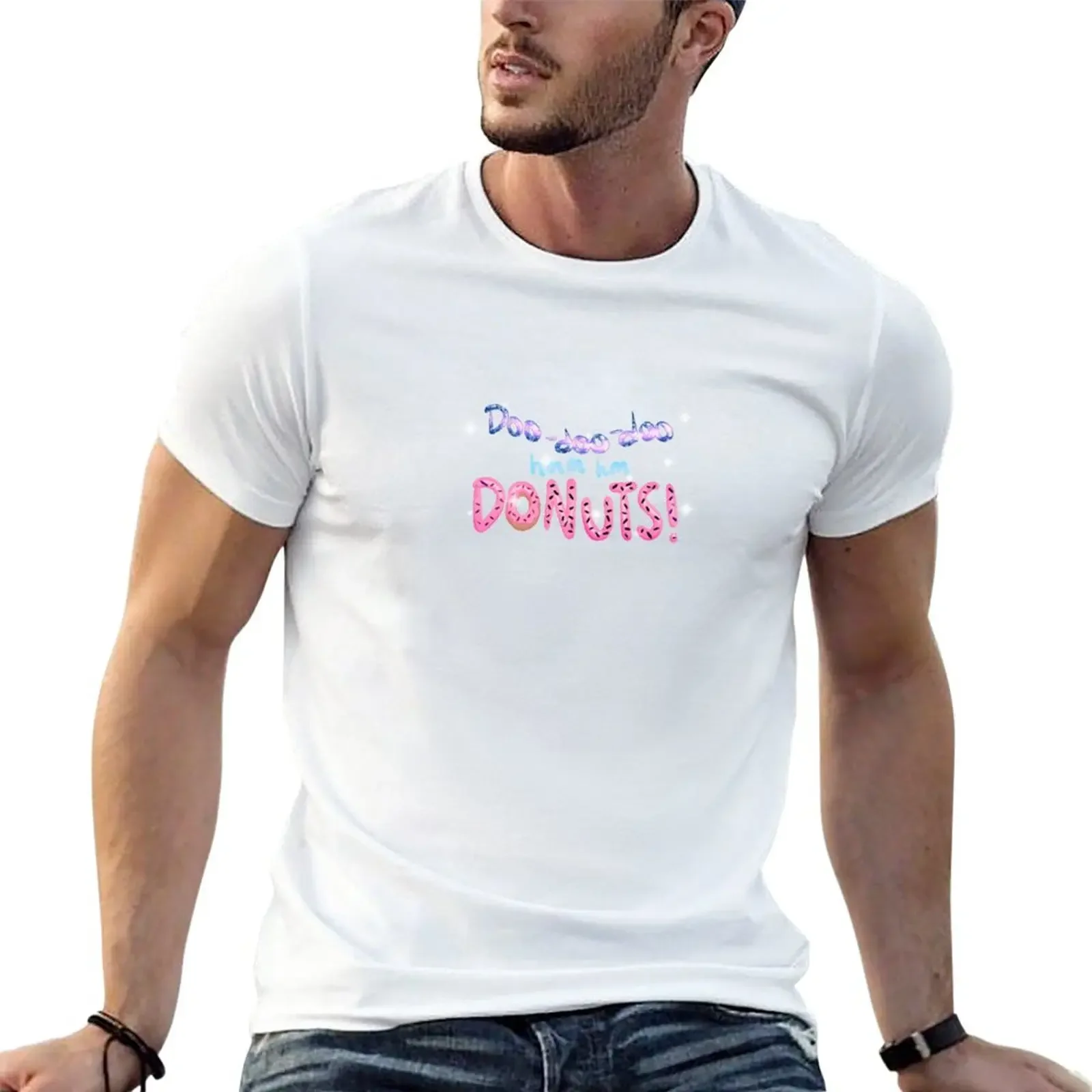 

Doo-doo-doo DONUTS! T-Shirt boys animal print animal prinfor boys tops oversized t shirt men