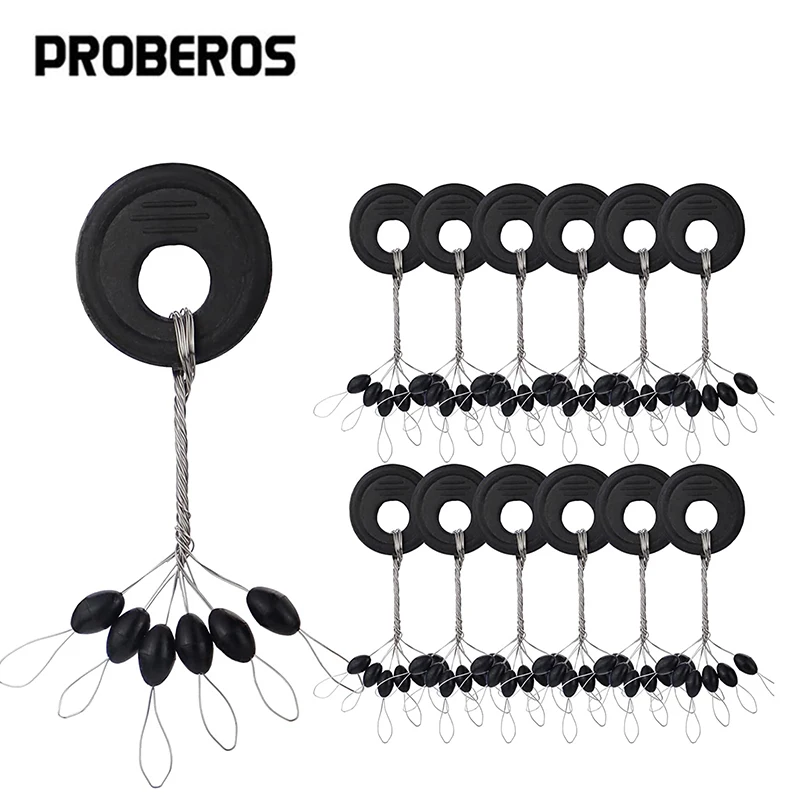 PRO BEROS 60Pcs 10Set Black Rubber Space Beans Oval Stopper Fishing Bobber Float Catfish Flotador Fishing Float Folat Line Stops PRO BEROS 60Pcs 10Set Black Rubber Space Beans Oval Stopper Fishing Bobber Float Catfish Flotador Fishing Float Folat Line Stops