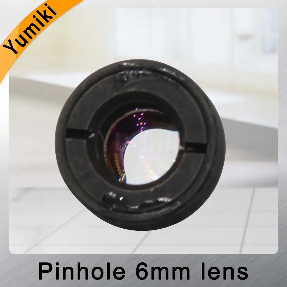 Camera Lens Yumiki infrared night vision camera 1.3MP pinhole lens 6mm F2.0 M12 thread CCTV lens for surveillance camera