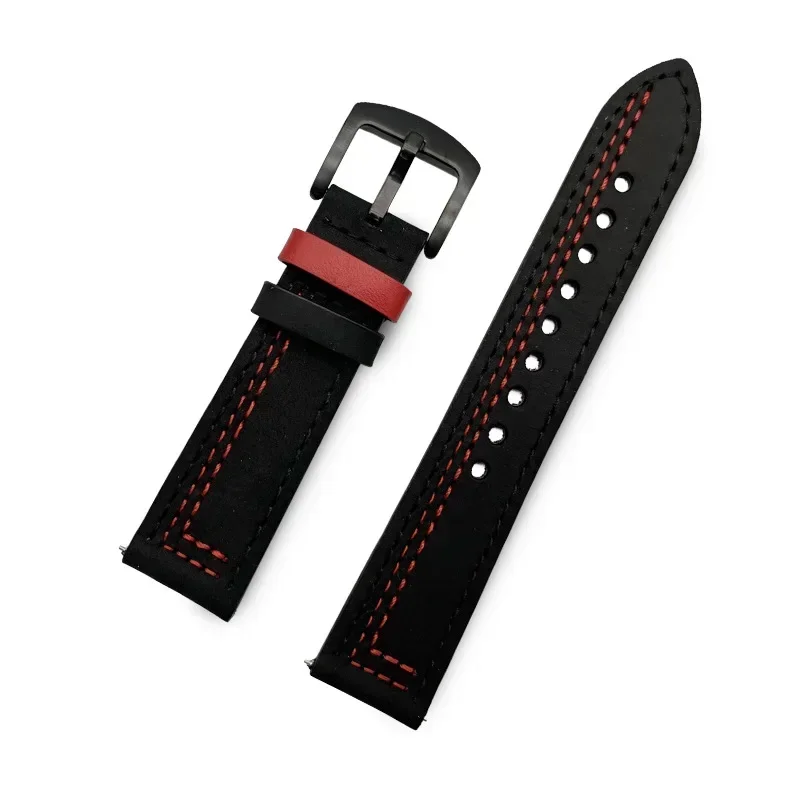 Luxury Leather Watch Strap - 22mm/20mm Premium Wristband Bracelet