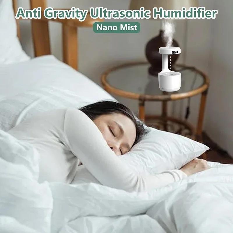 Anti-Gravity New Ultrasonic Humidifier With Dual Power-Off Protection Large Capacity Air Humidifierw For Home/Office_voghion.com