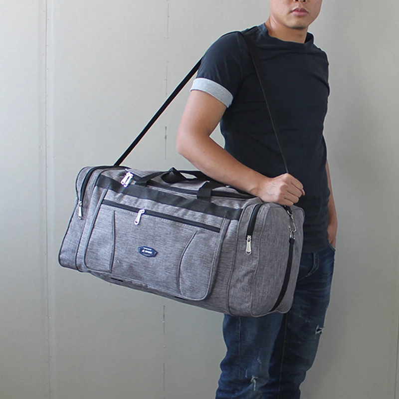 Large Waterproof Oxford Duffle Bag - Mens Travel Hand Luggage
