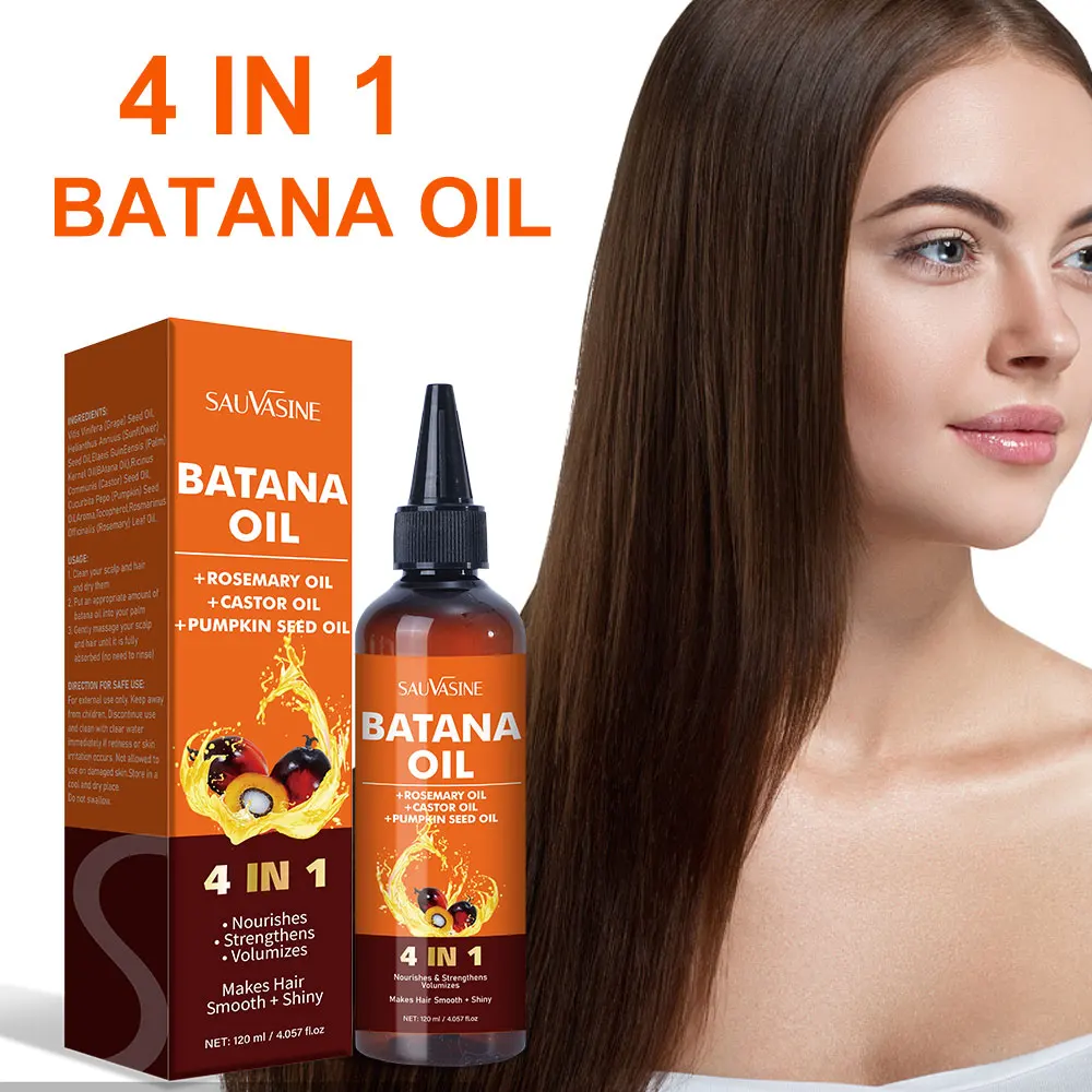 4 IN 1 Batana Hair Oil Nourishes Hair Follicles And Smoothen 120ML