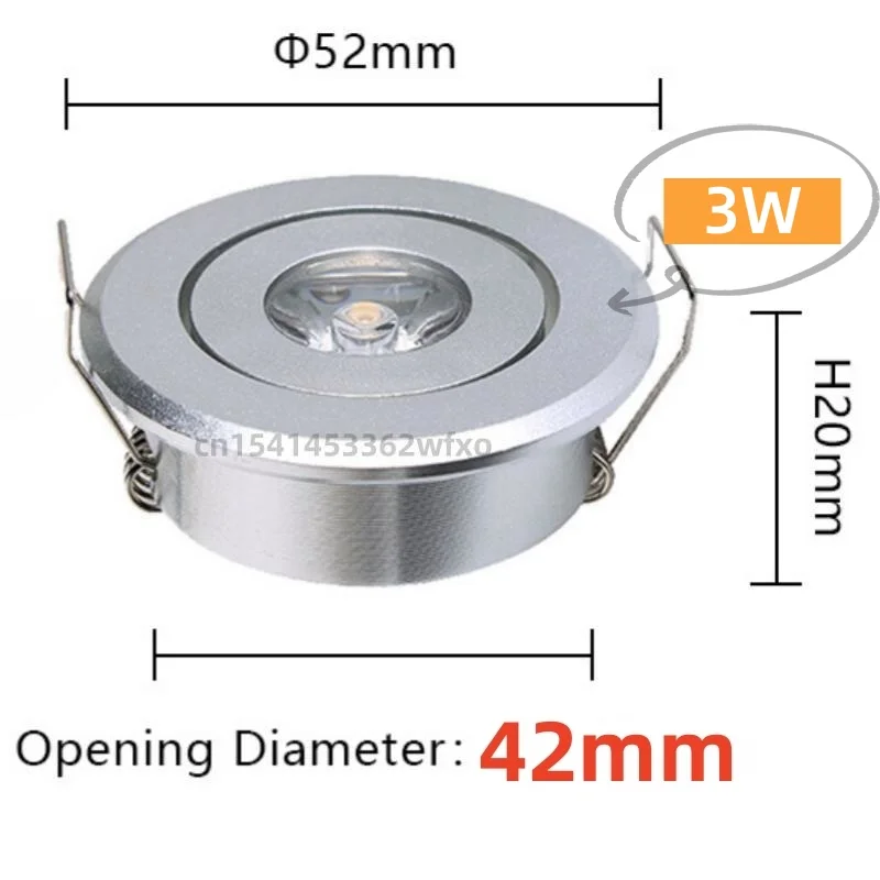 LED Downlight Recessed Ceiling Spotlight 3WAC110V-220V
