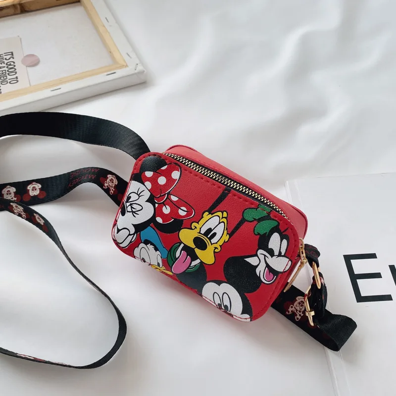 Women Crossbody Bags Disney Cartoon Shoulder Bag for Girls Kids Cute Mickey Mouse Fashion Printed Handbag Children's Gifts