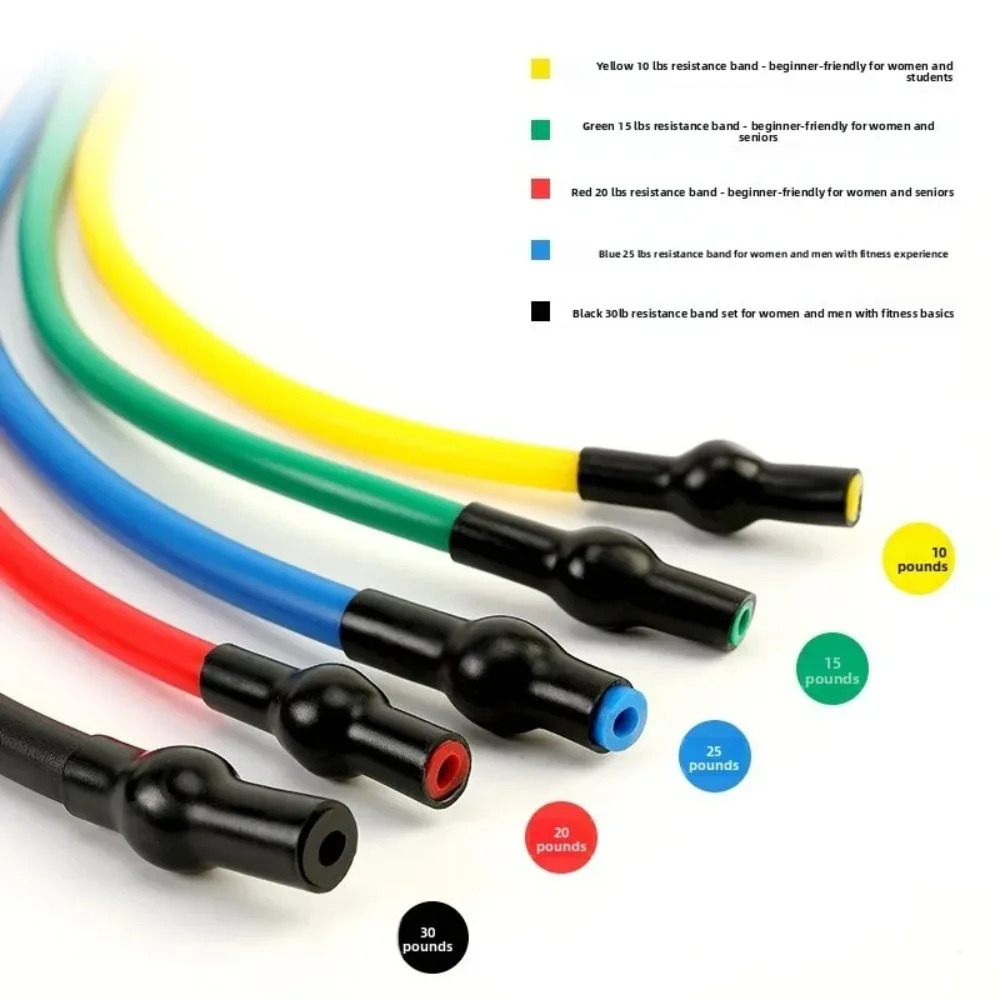 Enhanced Fitness Resistance Bands with Handles for Muscle Training and Physical Therapy