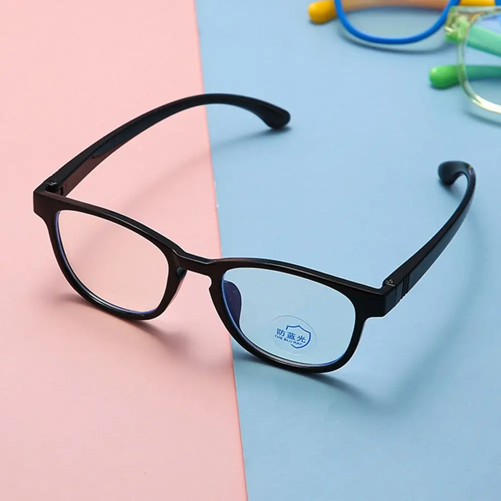 Anti Blue Light Glasses Anti-blue Light Kids Glasses Silicone Computer Comfortable Eyeglasses Online Classes Eye Protection Ultra Light Portable Frame
