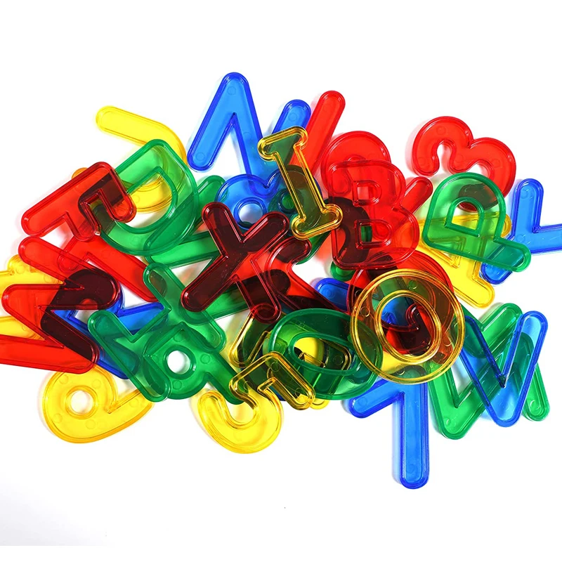 Transparent Montessori Letters And Numbers Learning Resources Alphabet Kids Educational Toys Juegos Did&aacute;cticos Para Ni&ntilde;os