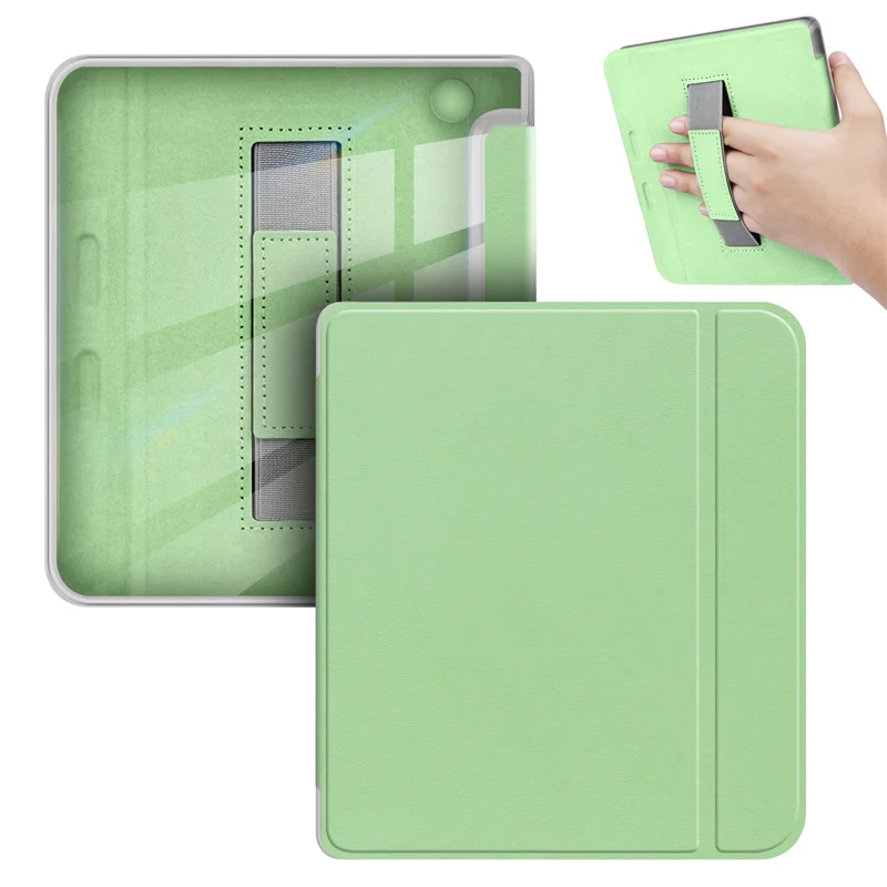 Clear Soft TPU Smart Case for Kobo Libra - Hand-held Acrylic Back Shell for 7-Inch eReader