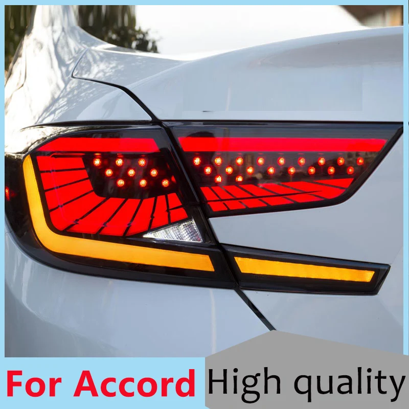 

car Styling for Honda Accord 2018 2019 taillights TAIL Lights All LED Honda Accord taillight Rear Lamp dynamic turn signa