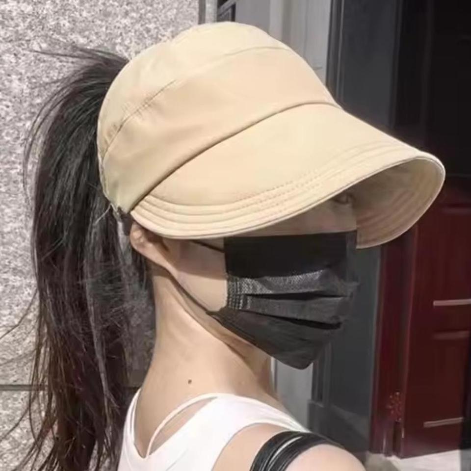 Quick Dry Hat Summer Empty Cap Women's Upgrade Can Hang Mask Outdoor Visor Thin Quick Dry Sunscreen Hat