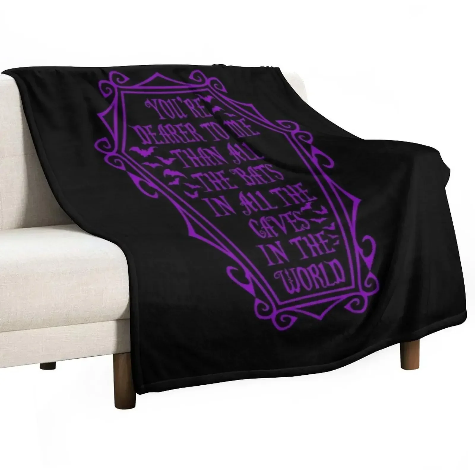 

Morticia Quote Throw Blanket cosplay anime Soft Plush Plaid for winter Blankets