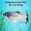 Electric Stuffed Fish Toys Funny Simulation Fish Can Bite & Move Baby Coax To Sleep Cat Pet Toy USB Rechargeable Toy for Infants 5