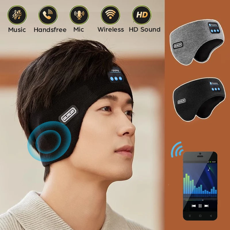 Cuffie Bluetooth invernali, cuffie elastiche wireless, musica, sport, morbide, in peluche, con paraorecchie, protezione per le orecchie all'aperto_voghion.com