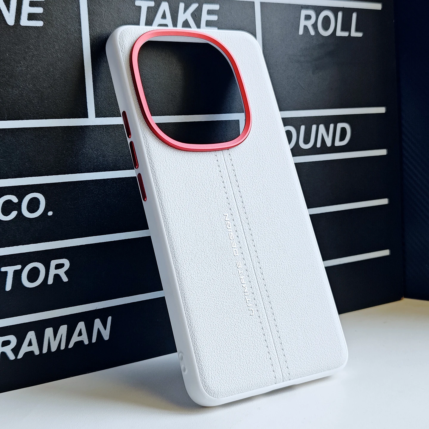 Luxury PU Leather Skin-Friendly Phone Case in Black