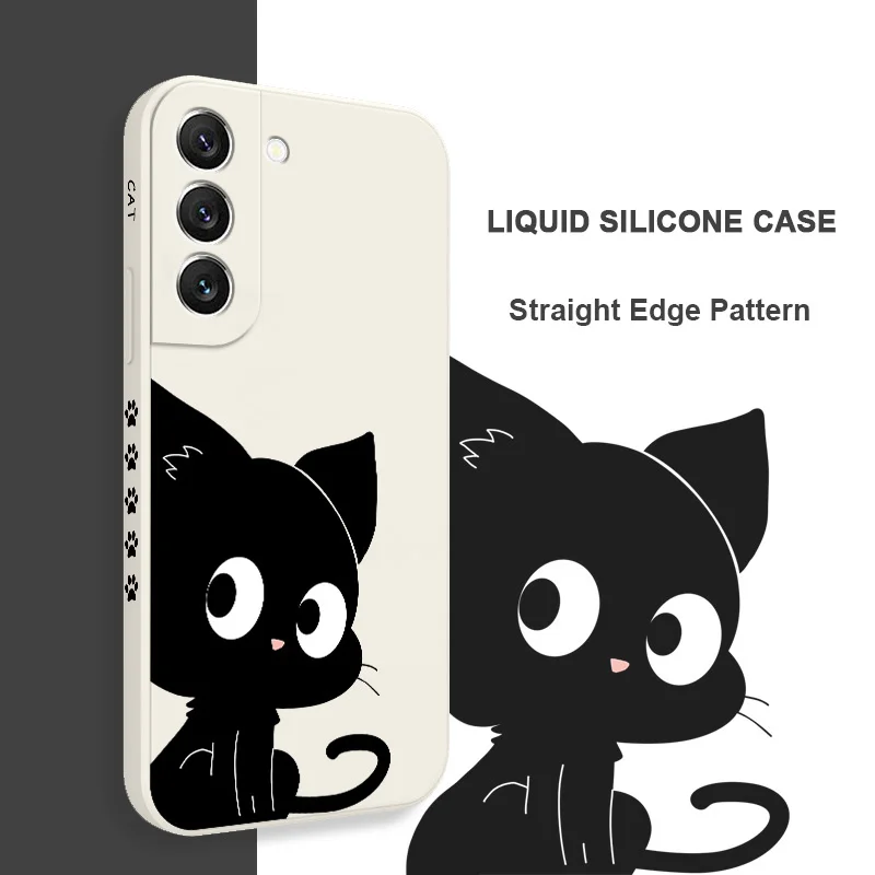 Charming Cat Silicone Phone Case Cover