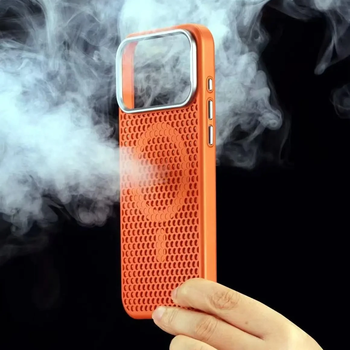 Honeycomb Magnetic Cooling Case with Heat Dissipation and Wireless Charging Compatibility