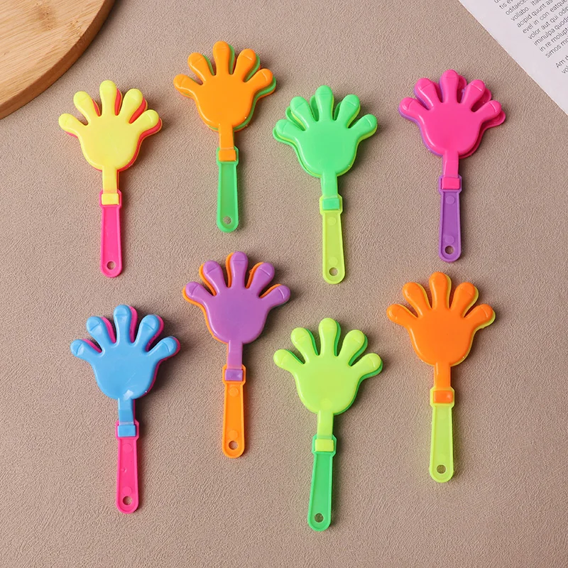 20Pcs Colorful Mini Hand Clapper Cheering Props Kids Birthday Party Favors Goodie Pinata Fillers Toys Wedding Baby Shower Gifts