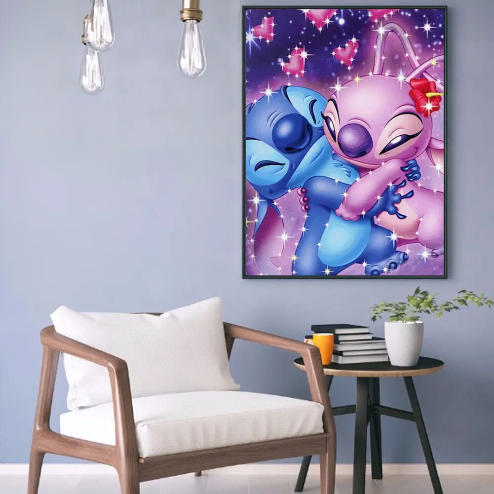 5D Diamond Painting Disney New Arrivals Cartoon Lilo Stitch and Angel Set  Alien Dog Hobby Art DIY Full Drill Mosaic Home Decor